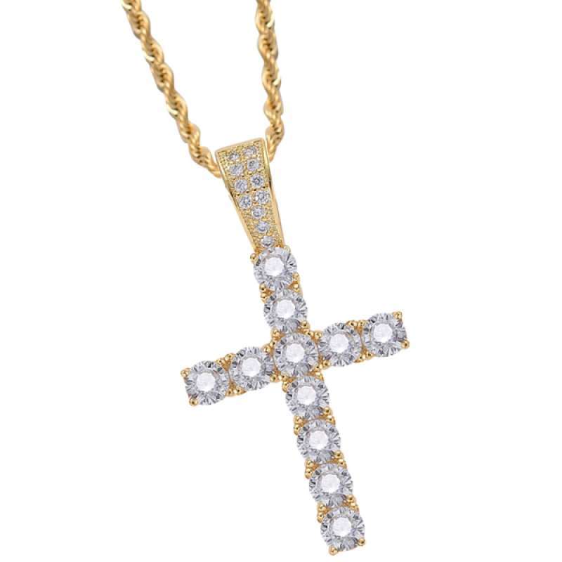 Promo Cross Pendant Necklace Zircon 