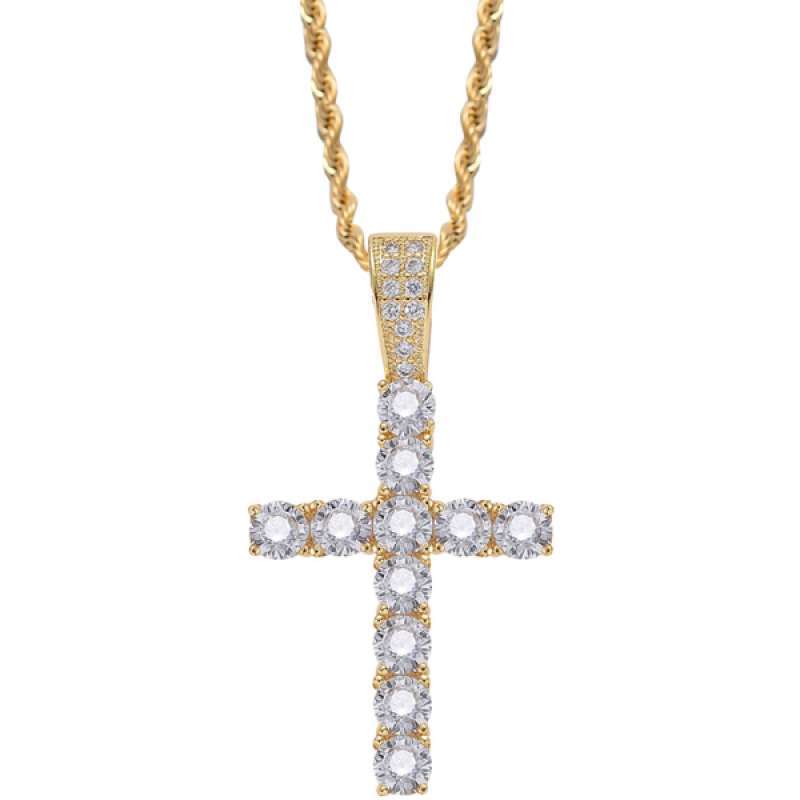 Promo Cross Pendant Necklace Zircon 