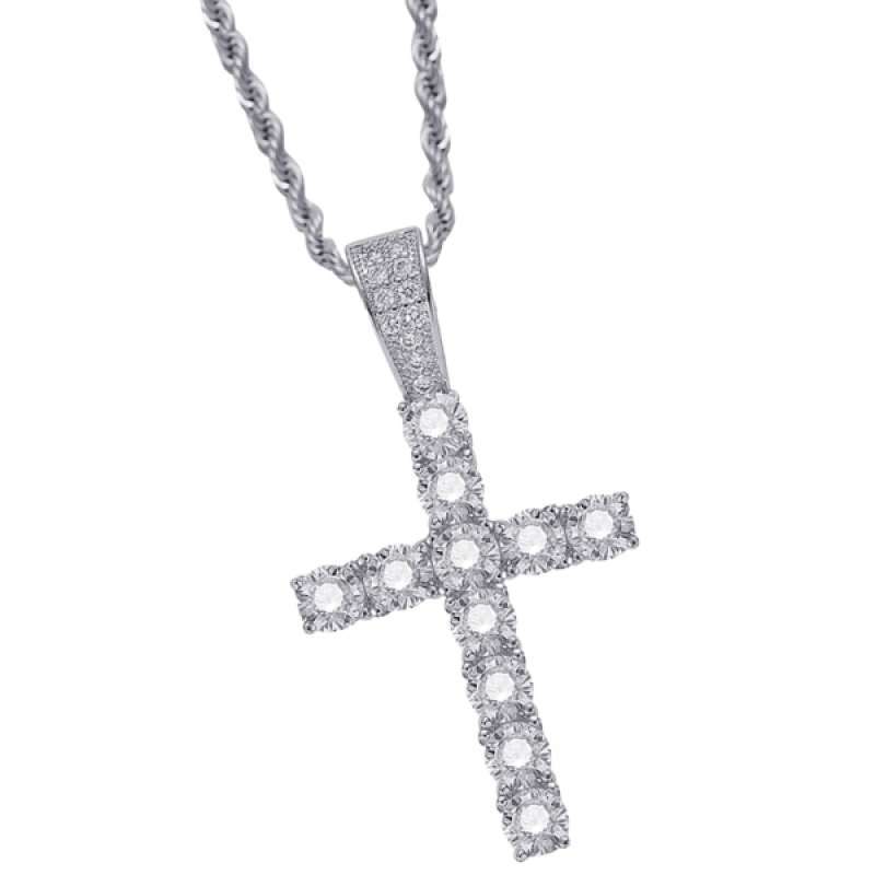 Promo Cross Pendant Necklace Zircon 