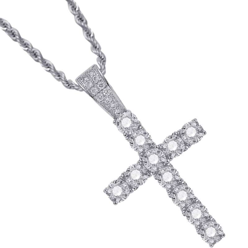 Promo Cross Pendant Necklace Zircon 