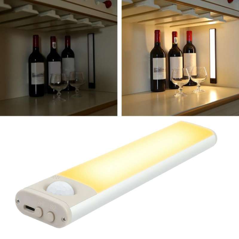 Jual Closet Light Under Cabinet Motion Sensor Usb Cordless For Kitchen Hallway Online November 2020 Blibli Com