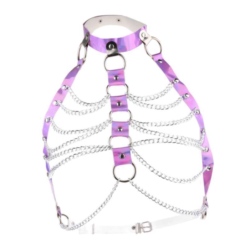 Promo Womens Body Harness Metal Chains 