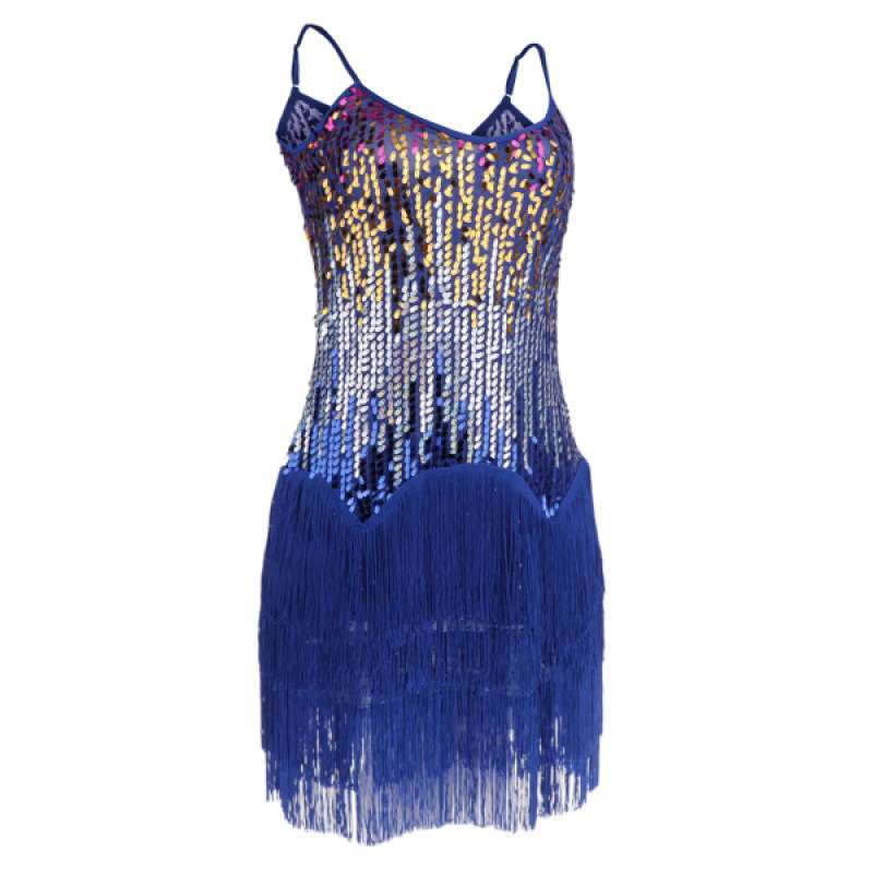 Promo Womens Fringe Latin Dance Dress 