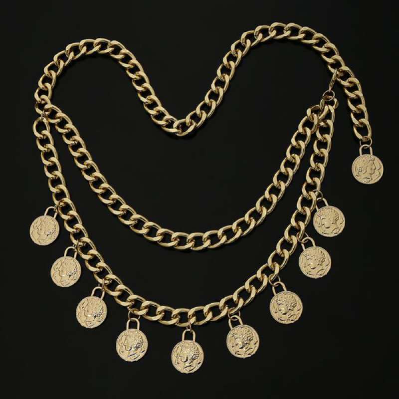 Promo Women Metal Body Chain Waist Belt 