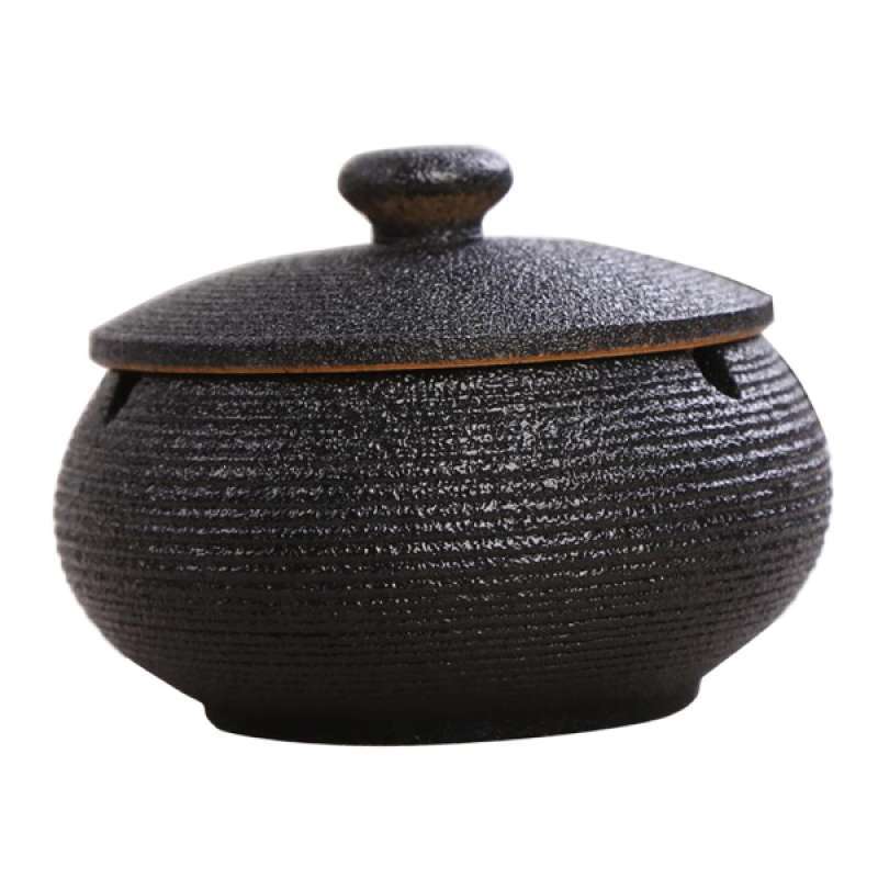 Ashtrays Nordic Ashtray Ceramics Ashtray With Lid For Indoor Outdoor Use Light Blue Home Furniture Diy Rentwork Eu