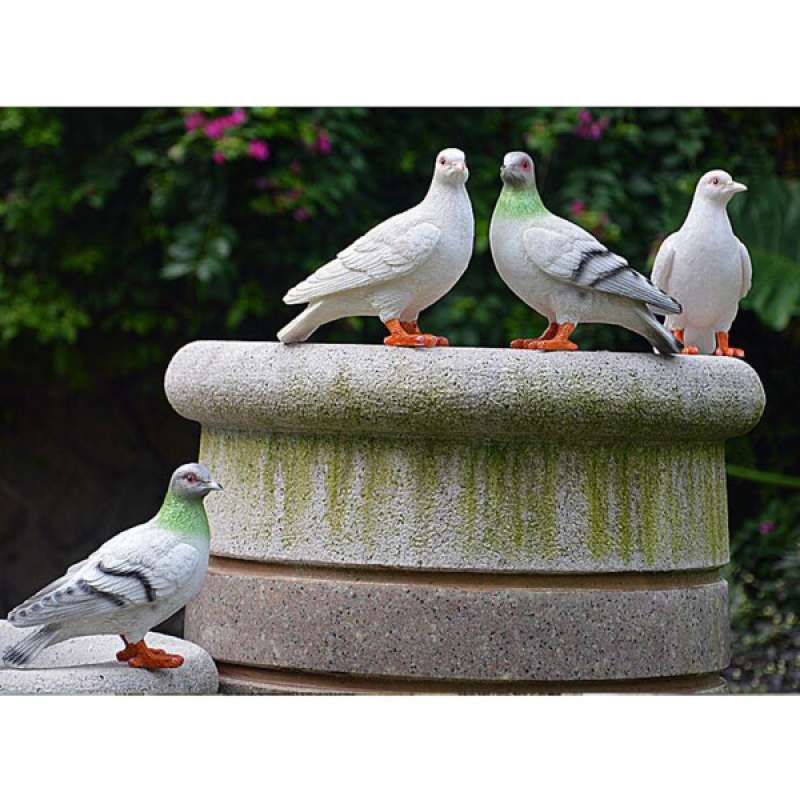 Promo 2x Dove Statue Artificial Pigeon Animal Home Decoration Simulation Bird Art Di Seller Homyl China Blibli
