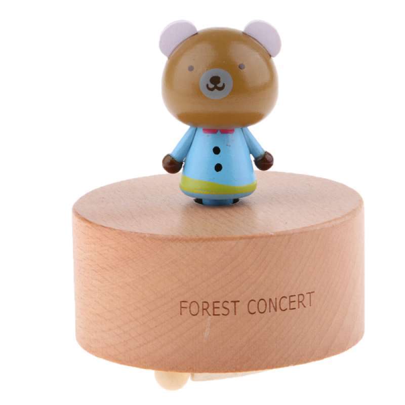 Jual Wooden Animals Figure Rotating Music Box With Famous Song For Lover Presents Online Januari 2021 Blibli