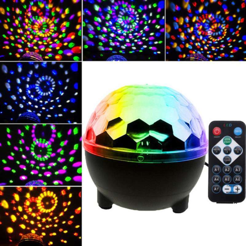 6 colored mini magic disco party lights led ball indoor dance lamp 100 240v