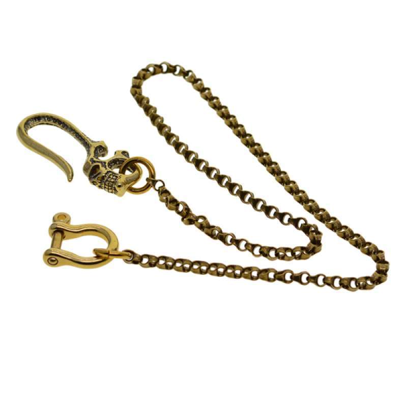 Punk Biker Solid Brass Waist Chain 