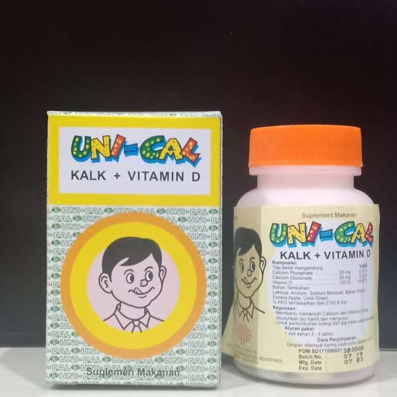Jual Unical Vitamin Tulang Kalsium Anak Dan Dewasa Untuk Tulang Dan Gigi Di Seller Megah Sakti Kota Medan Sumatera Utara Blibli