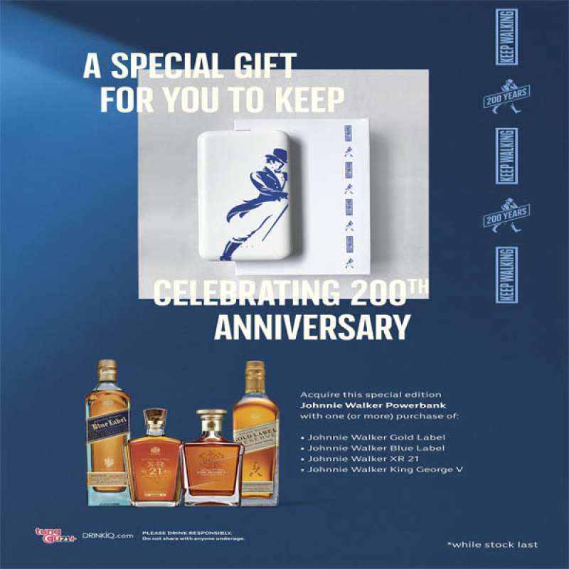 Jual Johnnie Walker Gold Label & Free Power Bank di Seller ...