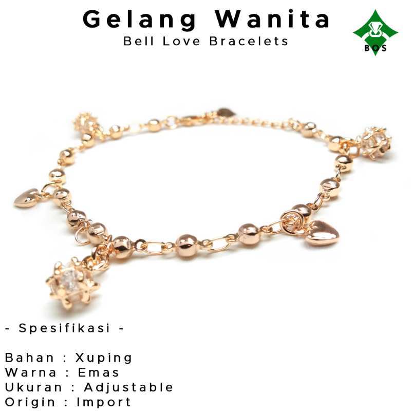 Jual Bos Gelang Tangan Wanita Xuping Emas Korea Bell Keren Rantai Murah Mei 2021 Blibli