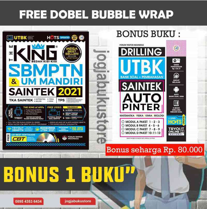 Jual Bonus Buku Saintek The King Bedah Kisi Kisi Sbmptn Dan Um Mandiri Saintek 2021 Online April 2021 Blibli