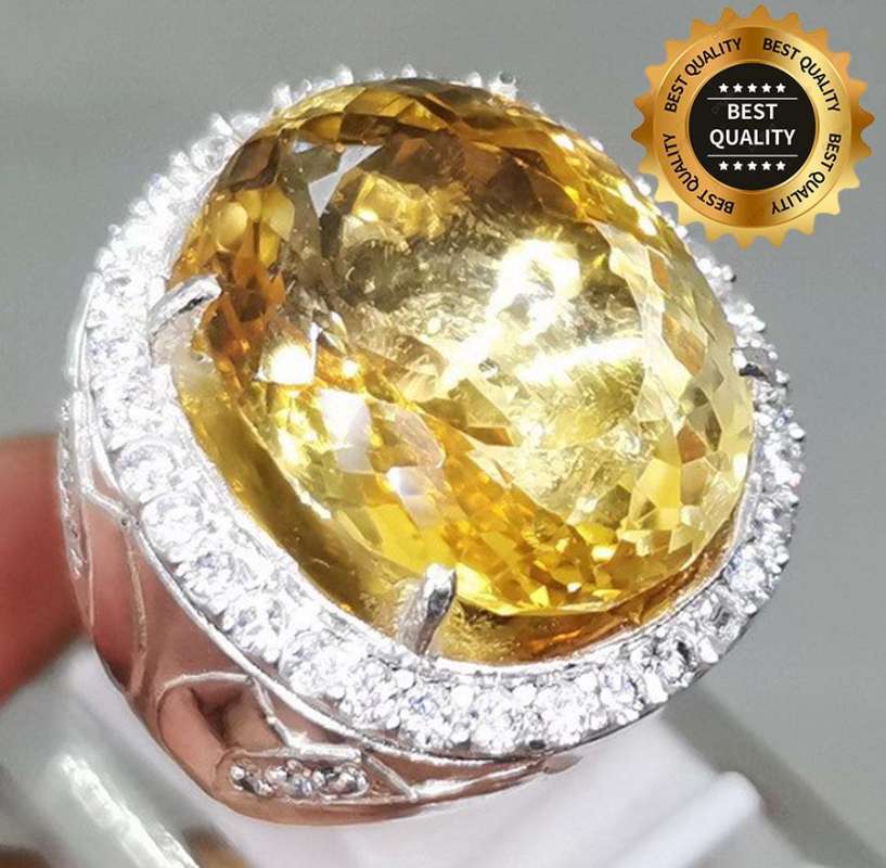 Cincin citrine cheap