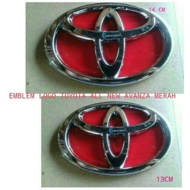 Jual Emblem Logo Toyota Merah Depan Dan Belakang All New Avanza Murah Mei 2021 