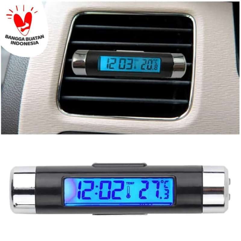 Jual Jam Digital Dashboard Mobil Termometer Suhu Ac Dengan Lampu Online Februari 2021 Blibli