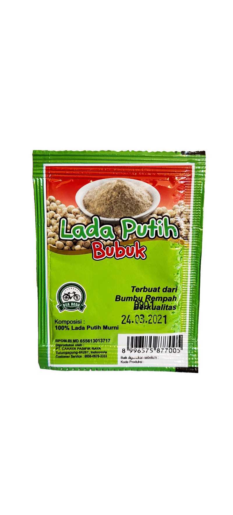 Jual Lada Putih Bubuk 6 gr 100% LADA PUTIH MURNI Bumbu Dapur 