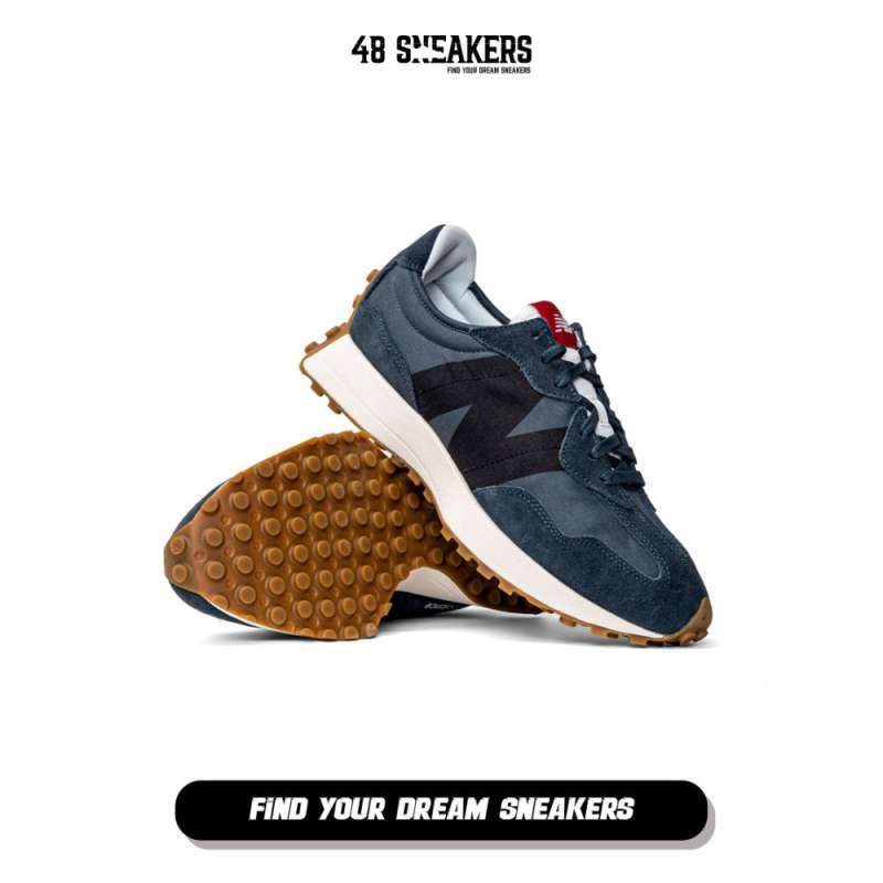 Sepatu Pria New Balance 327 Navy With Black MS327STE ORIGINAL