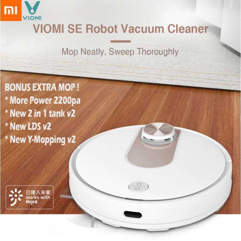 Jual Xiaomi Viomi SE Robot Vacuum Cleaner And Mop Upgrade Viomi