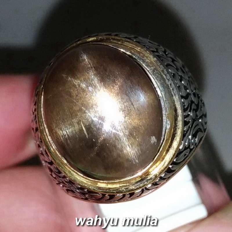 Promo Cincin Batu Akik biduri surya Pasir Emas Sunstone Star ...