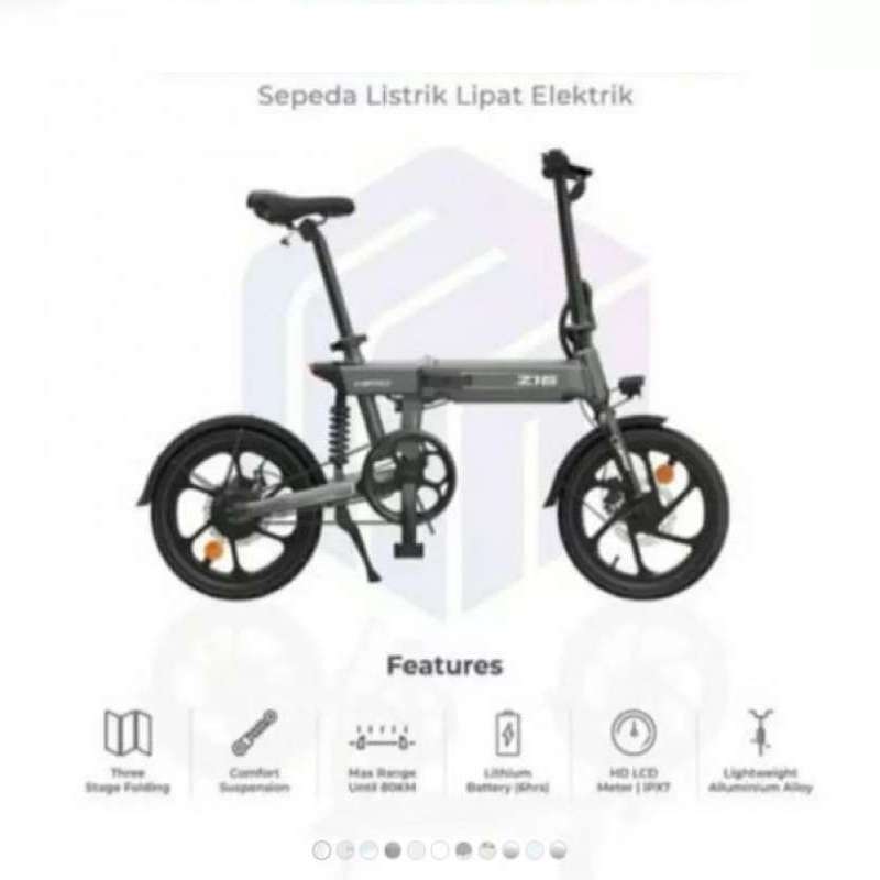 Jual HIMO Z16 Sepeda Lipat Elektrik Smart Bicycle 36V250W 80KM - ABU di  Seller Elbike Official Store - Kota Jakarta Selatan, DKI Jakarta | Blibli