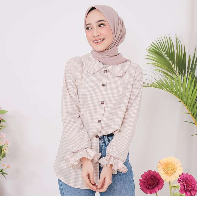 Jual Baju Atasan Wanita Kemeja Rahel Shirt Murah Mei 2021 Blibli