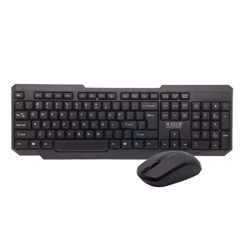 Jual Keyboard Mouse Wireless Combo M Tech Stk 04 Murah Mei 2021 Blibli