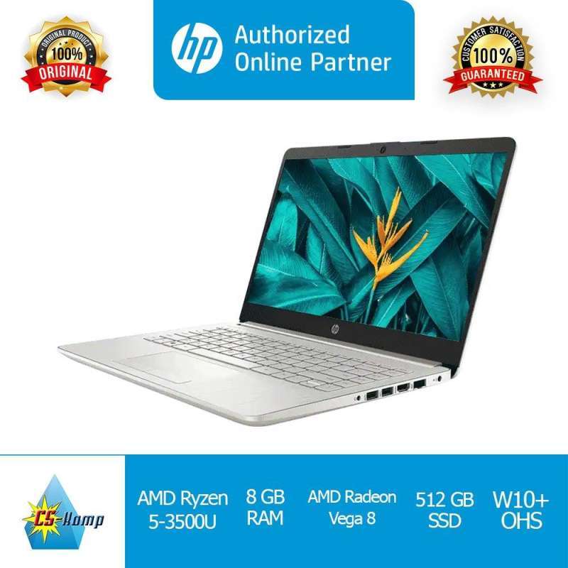 hp laptop 14s dk0158au gold amd ryzen 5 radeon vega 8 ram 8gb ssd 512 gb w10 ohs