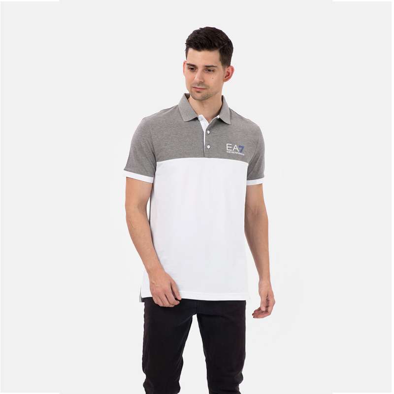 7 Lines cotton polo shirt | EMPORIO ARMANI Man