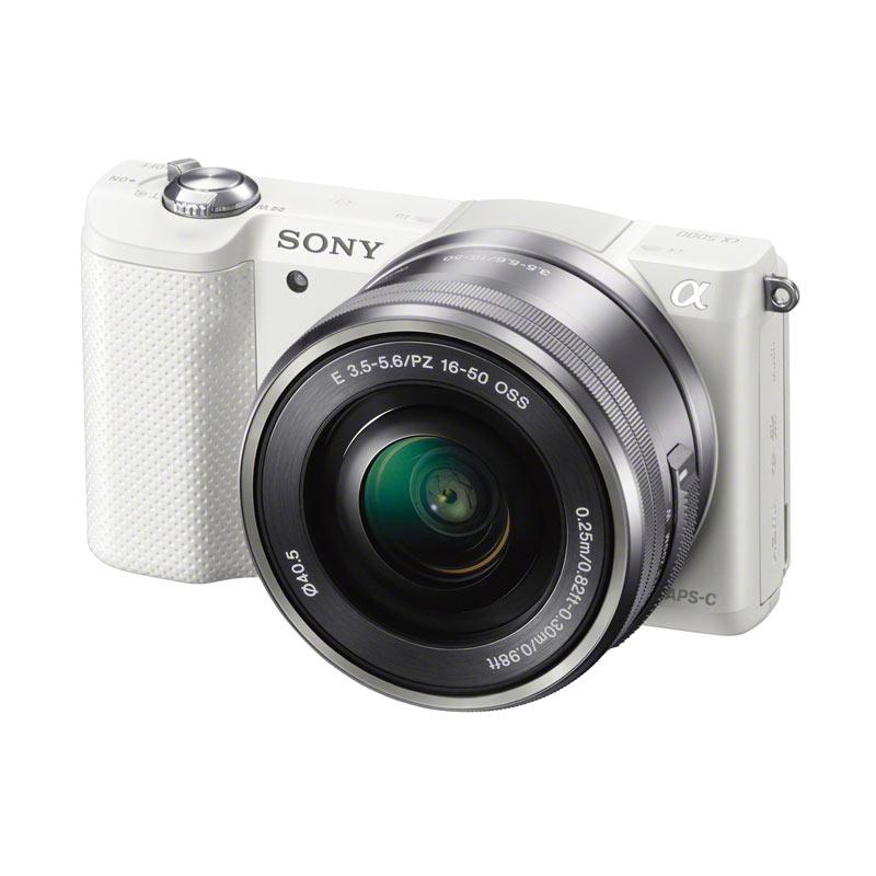 Sony A5000 Kit 16-50mm Kamera Mirrorless - White