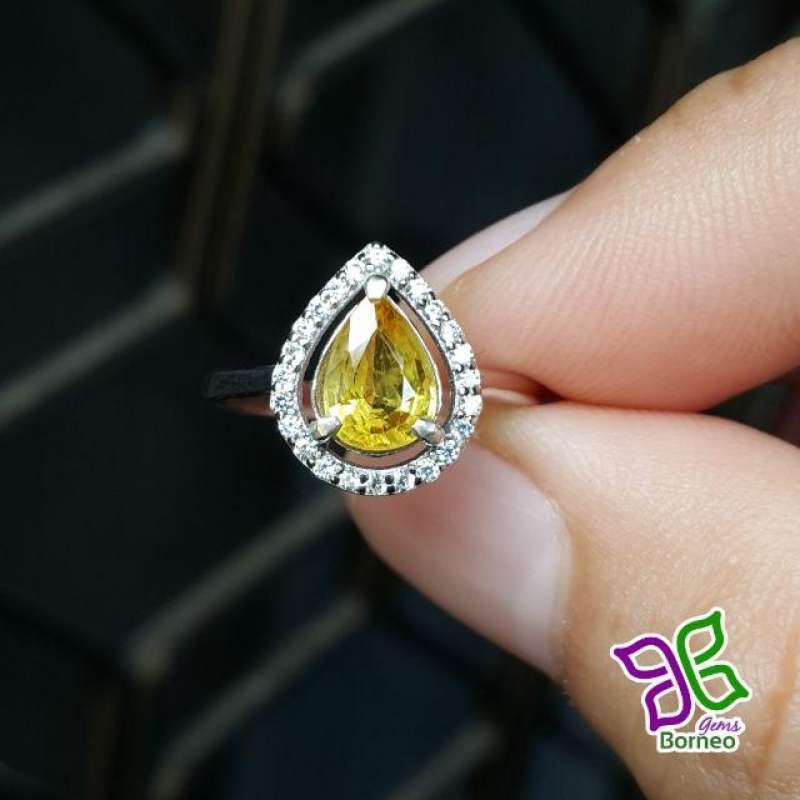 Jual Natural Yellow Sapphire 1.42ct Cincin Batu Safir Kuning YS105