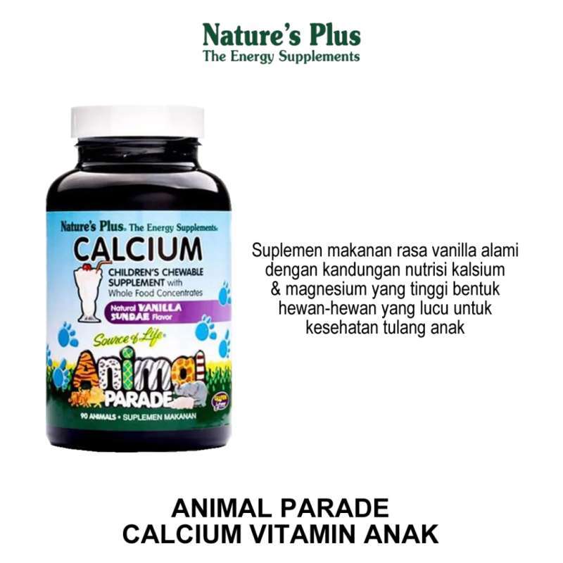 Promo NATURE'S NATURES NATURE PLUS ANIMAL PARADE CALCIUM VITAMIN ANAK  Diskon 25% di Seller QR STORE - Pejagalan, Kota Jakarta Utara | Blibli