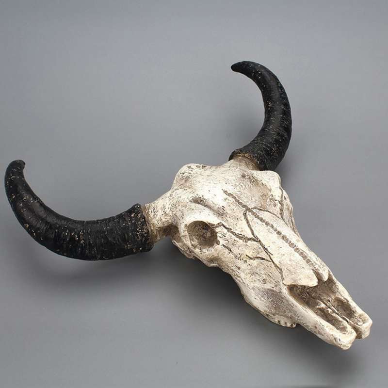 Jual Resin Animal Head Wall Mount Hanging Wall Sculpture Home Decor Bull Head Online Maret 2021 Blibli