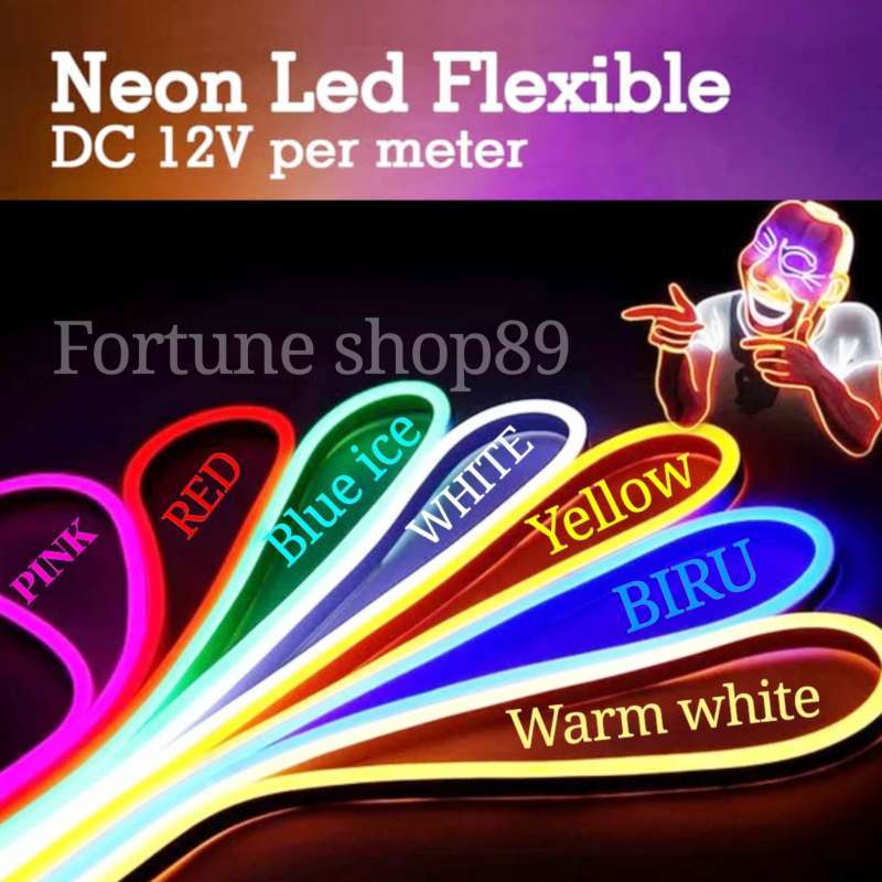 lampu led neon flex led strip flexibel dc 12v ip65