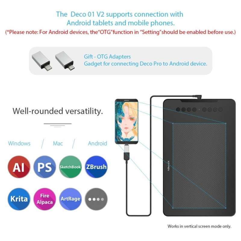 Jual Graphics Digital Drawing Tablet With Passive Pen Xp Pen Deco 01 V2 Lk Online Maret 2021 Blibli Compatible with android devices and almost all the major software used for drawing , it's a brilliantly versatile device, with plenty of features. graphics digital drawing tablet with passive pen xp pen deco 01 v2 lk
