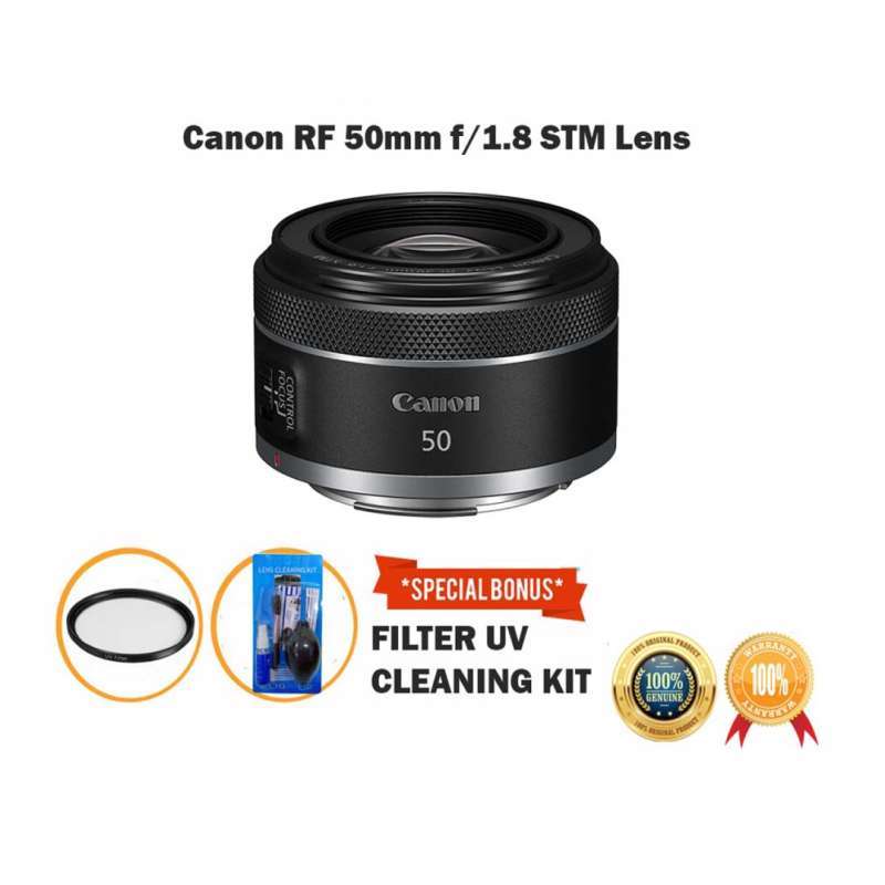 lensa canon rf 50mm f1 8 stm lens for eos r rp r6 r5 full frame