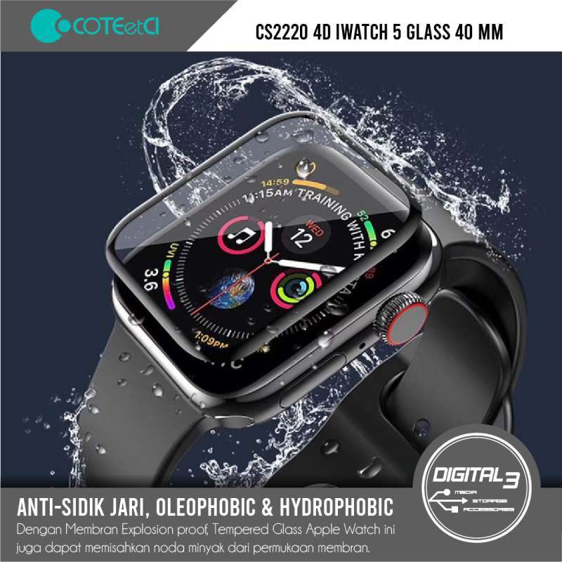 Jual COTEetCI CS2220 Apple Watch 5 Full Tempered Glass 40mm Screen Guard di  Seller Digital 3 - Kota Denpasar, Bali | Blibli
