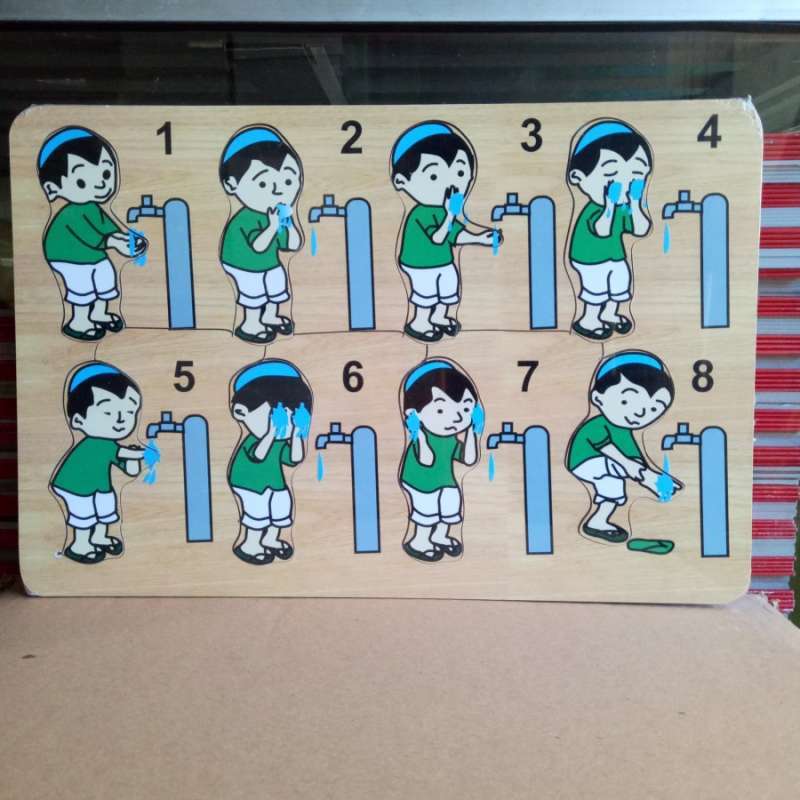 Jual Puzzle Puzle Pazel Kayu Mdf Tata Cara Wudhu Terbaru Juni 2021 Blibli
