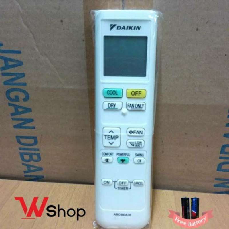 Jual Remot Remote Ac Daikin Cool Lowwatt Original K Murah Mei 2021 