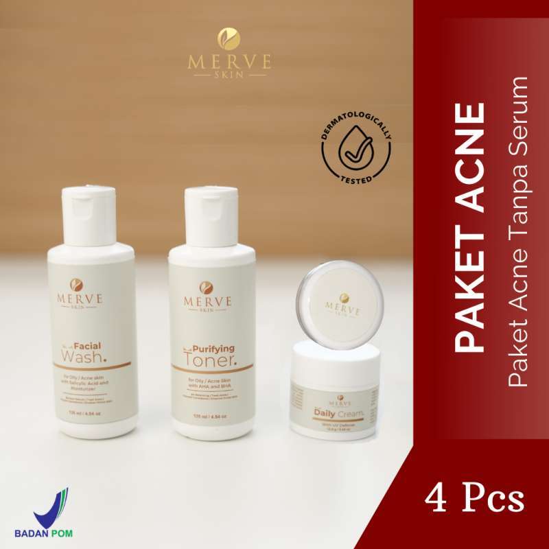 Jual Merve Skin Paket Acne Tanpa Serum 4pcs Terbaru November 2021 Harga Murah Kualitas Terjamin Blibli