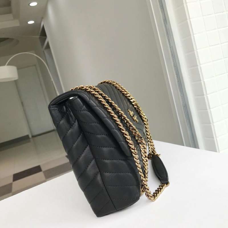 Jual Tory Burch Kira Chevron Shoulder Bag Black ORIGINAL 100 di