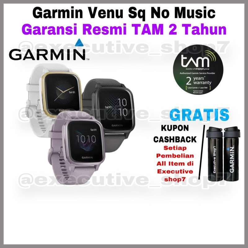 Promo Garmin Venu Sq No Music - Garansi 