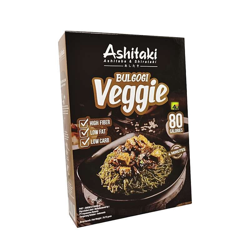 Jual Ashitaki Mie VEGGIE BULGOGI [76 gr/ Diet Low Carb-Fat/ High Fiber] di  Seller cemilan4u - Kota Bandung, Jawa Barat | Blibli