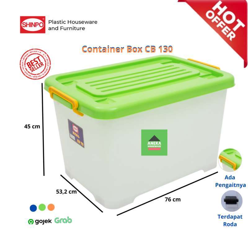 Jual Box Plastik Menyimpan Serbaguna container Box Shinpo Mega