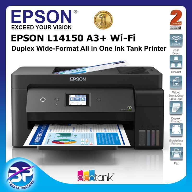 Jual Epson L14150 A3+ Wi-Fi Duplex Wide-Format All-in-One Ink Tank di  Seller Brata Pratama - Kota Jakarta Barat, DKI Jakarta | Blibli