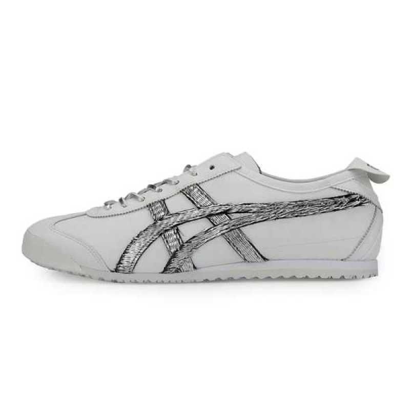 onitsuka white silver
