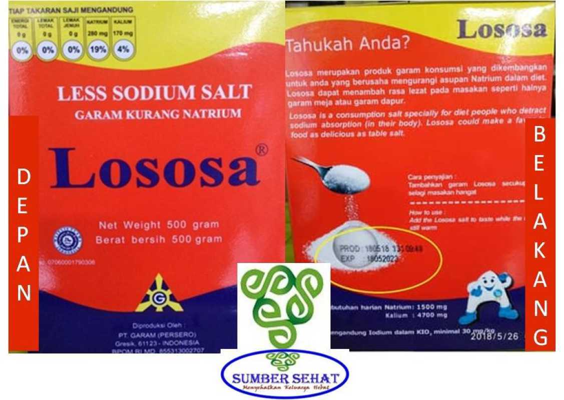 Promo Lososa Refill 500 Gram Garam Diet Dan Pencegah Darah Tinggi Di Seller Sumber Sehat Kota Bogor Jawa Barat Blibli