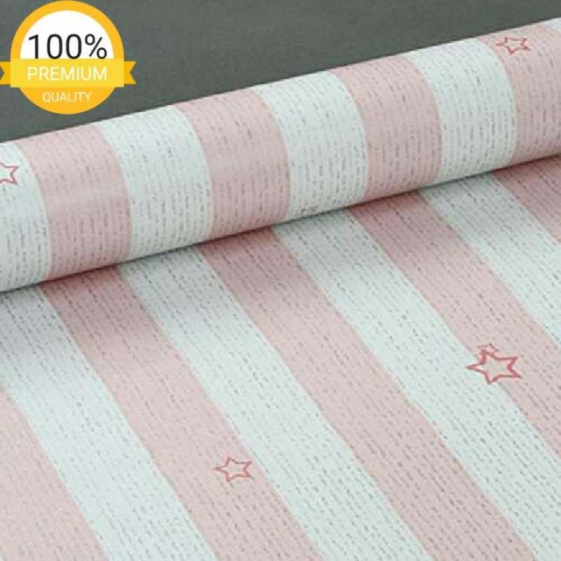 Jual Jual Murah Wallpaper Dinding Garis Salur Pink Bintang Cantik 10 M X 45 Cm Terbaru Juni 2021 Blibli
