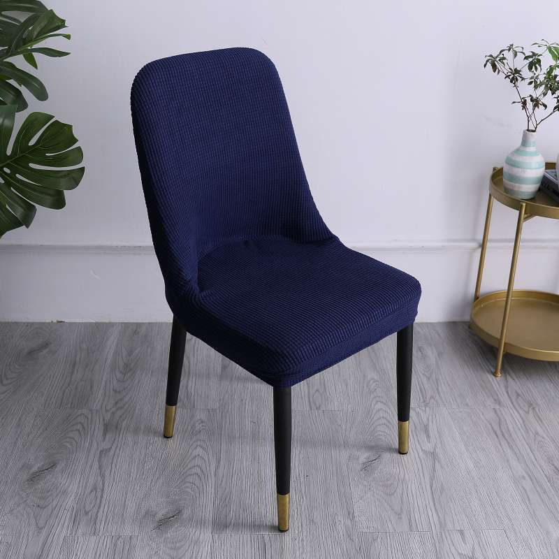 Promo High Stretch Fabric Dining Chair, High Back Dining Chair Covers Blue