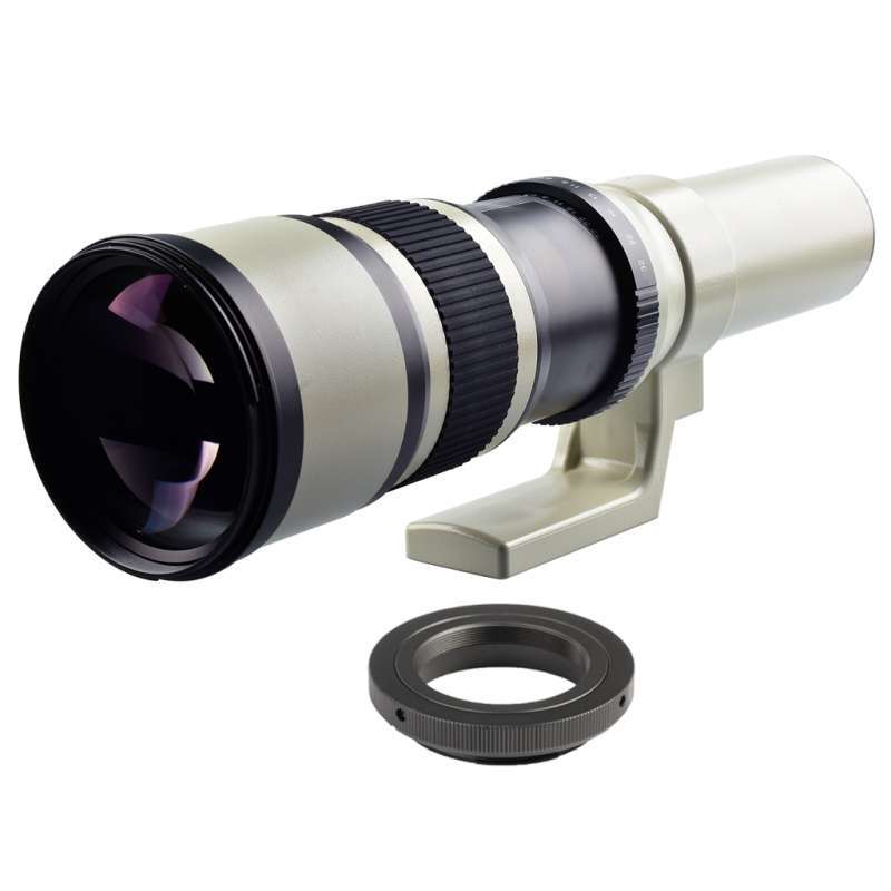 500mm f 6 3 telephoto lens for canon eos digital cameras t2 mount adapter
